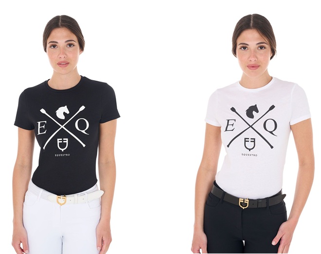T-SHIRT COTONE DONNA EQUESTRO Donna, T-shirt 